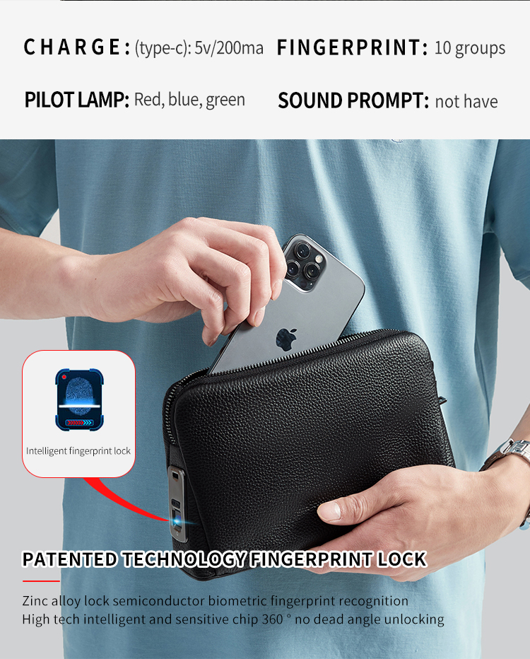 Type-C charging and fingerprint lock information