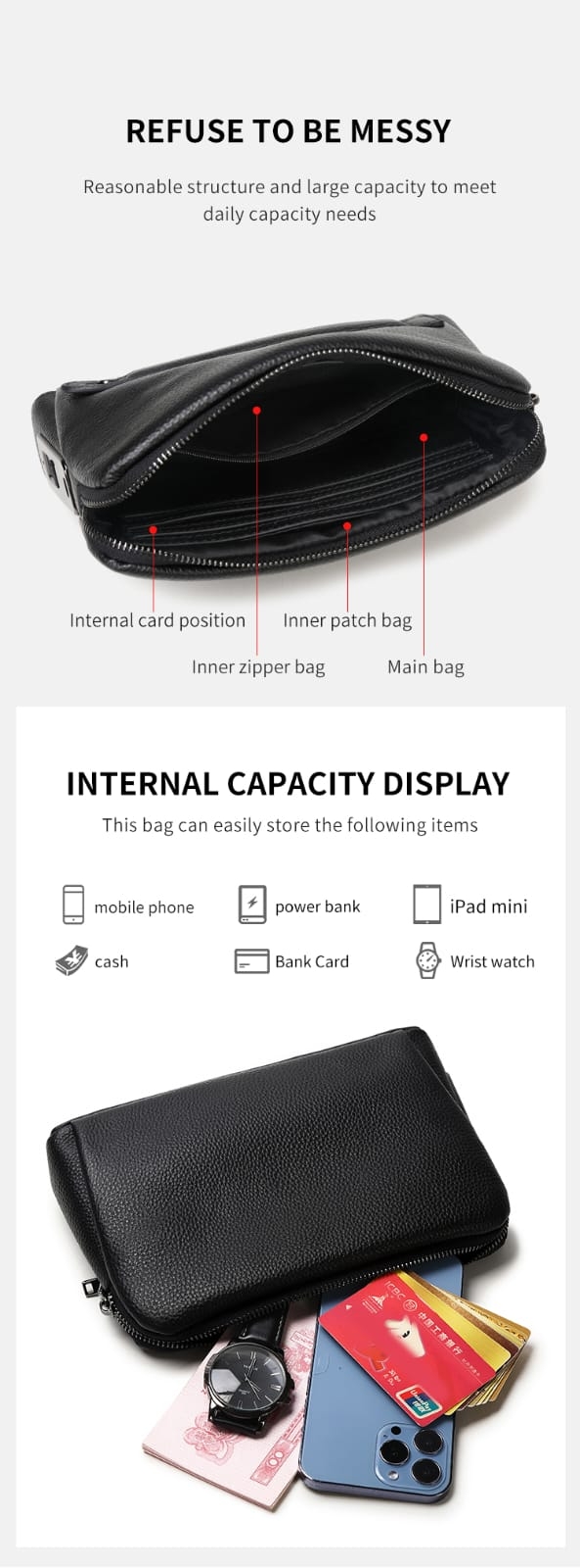 Internal capacity and compartments