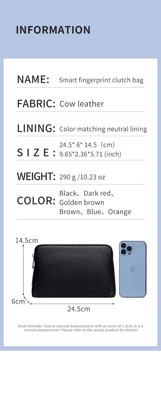 Dimensions and supplied product specifications